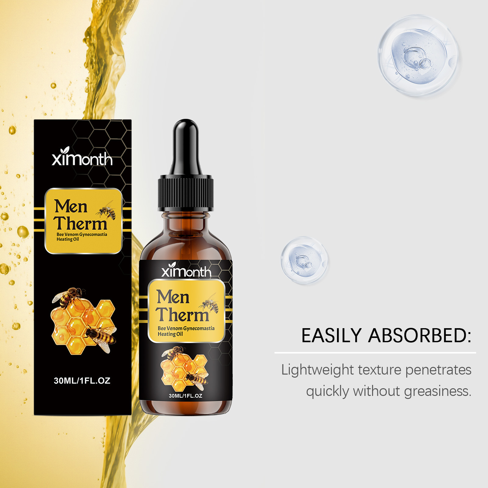 30ml Men's Chest Shaping Serum - đánh giá và giá Body Oil