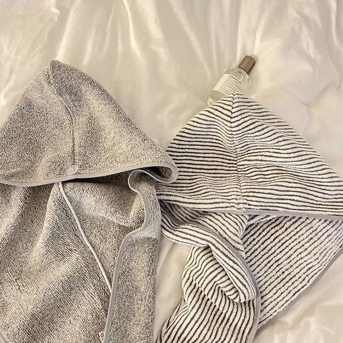 Microfiber Striped Hair Drying - đánh giá và giá Spa Towel